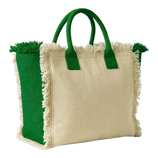 Maxi borsa in cotone da 450 g/m2. Dotata di chiusura a zip e tasca interna