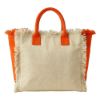 Maxi borsa in cotone da 450 g/m2. Dotata di chiusura a zip e tasca interna