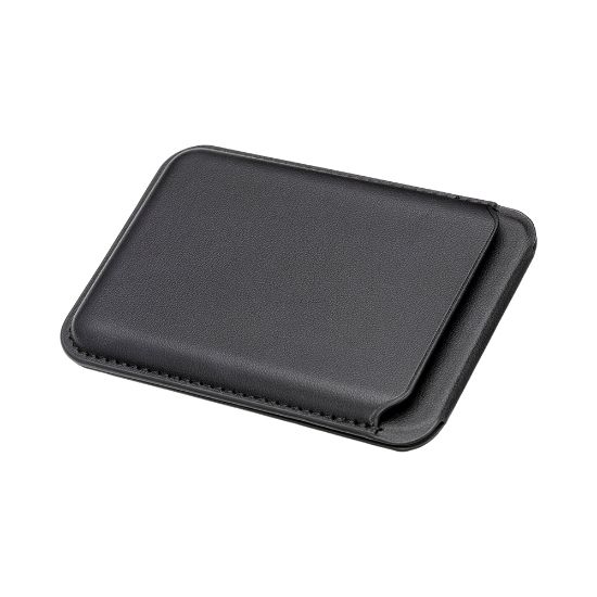 Porta carte magnetico in soft PU. Con stand porta cellulare