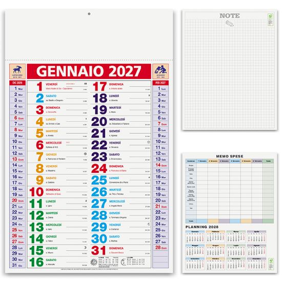 Calendario Multicolor PA600