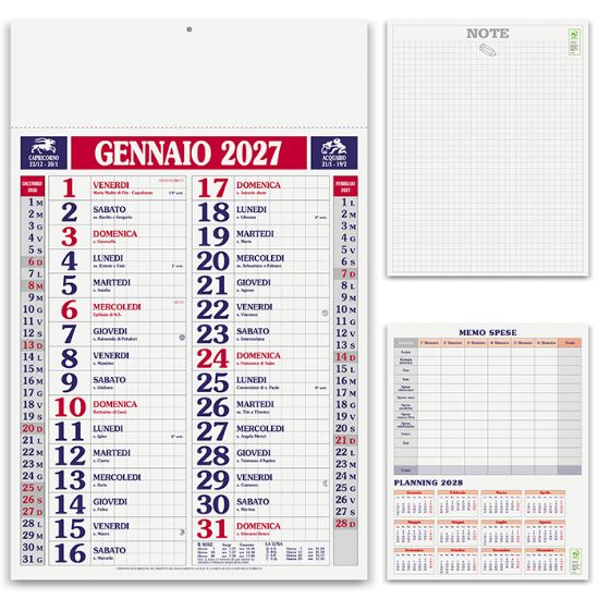 Calendario Quadrettato PA610