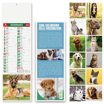 CALENDARIO SILHOUETTE CANI E GATTI PA191