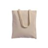 Shopper in cotone 180 g/m2, manici lunghi e soffietto