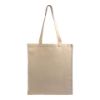 Shopper in cotone 180 g/m2, manici lunghi e soffietto