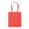Borsa shopper in cotone riciclato 300 g/m2 con effetto mélange. Manici lunghi e soffietto
