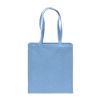 Borsa shopper in cotone riciclato 300 g/m2 con effetto mélange. Manici lunghi e soffietto
