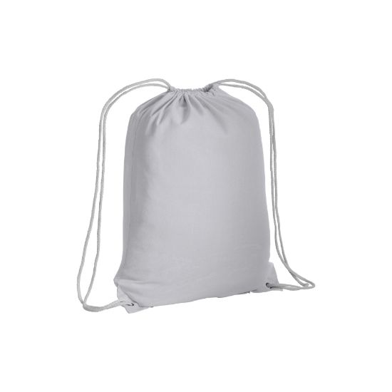 Zainetto in cotone 135 g/m2 con chiusura a strozzo