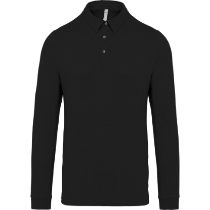 Polo jersey uomo manica lunga