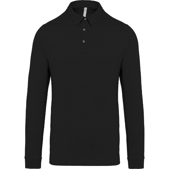 Polo jersey uomo manica lunga